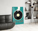 Classic Vinyl Record Glass Wall Art