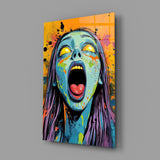 Scream of the Living Dead Glass Wall Art
