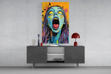 Scream of the Living Dead Glass Wall Art