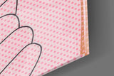 Pop Tongue Kiss Glass Wall Art