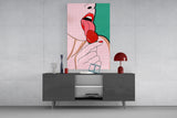 Pop Tongue Kiss Glass Wall Art