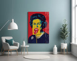 Queen Elizabeth II Pop Glass Wall Art