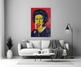 Queen Elizabeth II Pop Glass Wall Art
