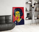 Queen Elizabeth II Pop Glass Wall Art
