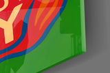 Brave Try Glass Wall Art