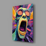 Scream of the Mind Glass Wall Art