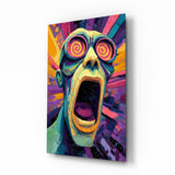 Scream of the Mind Glass Wall Art