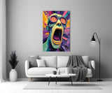 Scream of the Mind Glass Wall Art
