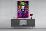 Joker's Chaos Glass Wall Art