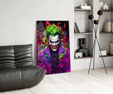 Joker's Chaos Glass Wall Art