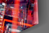 Cyber Grid Glass Wall Art