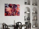 Cyber Grid Glass Wall Art