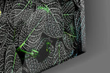 Luminous Leaf Veins Glass Wall Art