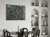 Luminous Leaf Veins Glass Wall Art