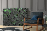 Luminous Leaf Veins Glass Wall Art