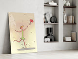 Rainy Day Dancer Glass Wall Art