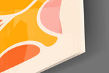 Abstract Floral Glass Wall Art