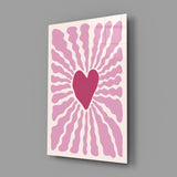 Radiant Heart Glass Wall Art