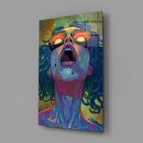 Psychedelic Goggles Glass Wall Art