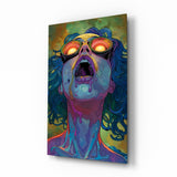 Glasbild Psychedelische Brille - 72x46 cm