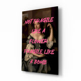 Quadro in vetro Bomba fragile - 72x46 cm