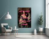 Fragile Bomb Glass Wall Art
