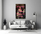 Fragile Bomb Glass Wall Art