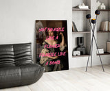 Fragile Bomb Glass Wall Art