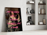 Fragile Bomb Glass Wall Art