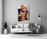 Elegant Group Portrait Glass Wall Art