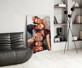 Elegant Group Portrait Glass Wall Art