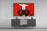 Sheep in Wolf's Clothing Glass Wall Art