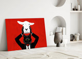 Sheep in Wolf's Clothing Glass Wall Art