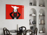 Sheep in Wolf's Clothing Glass Wall Art