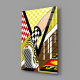 Vans Checkerboard Sneaker Pop Glass Wall Art