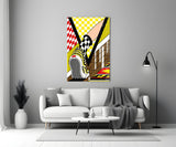 Vans Checkerboard Sneaker Pop Glass Wall Art