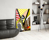 Vans Checkerboard Sneaker Pop Glass Wall Art
