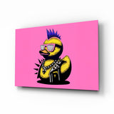 Quadro in vetro Papera punk pop - 72x46 cm