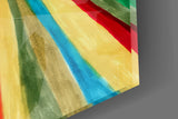 Radiant Positive Energy Burst Glass Wall Art