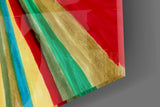 Radiant Positive Energy Burst Glass Wall Art