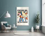 Geese Pooping Humor Glass Wall Art