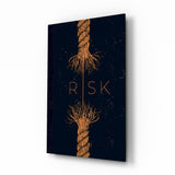 Risk Tangled Rope Glass Wall Art