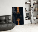 Risk Tangled Rope Glass Wall Art
