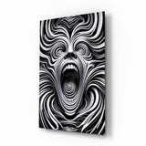 Tableau en verre Spiral Scream - 72x46 cm