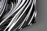 Spiral Scream Glass Wall Art