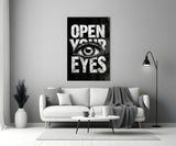 Eyes Open Your Glass Wall Art