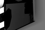 Hustle Bold Black Glass Wall Art