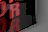 Error Red Alert Glass Wall Art