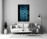 Error Repeated Glass Wall Art