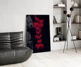 Lost Myself Just to Find Me Again Glass Wall Art